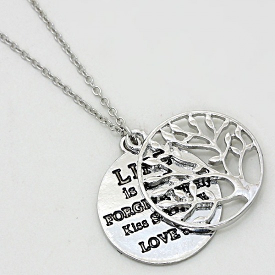 Tree of Life Medallion Pendant Necklace