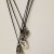 Brighton Brazilian Triple Silver Dangling Hearts Black Leather Cord Necklace  | heart2.jpg