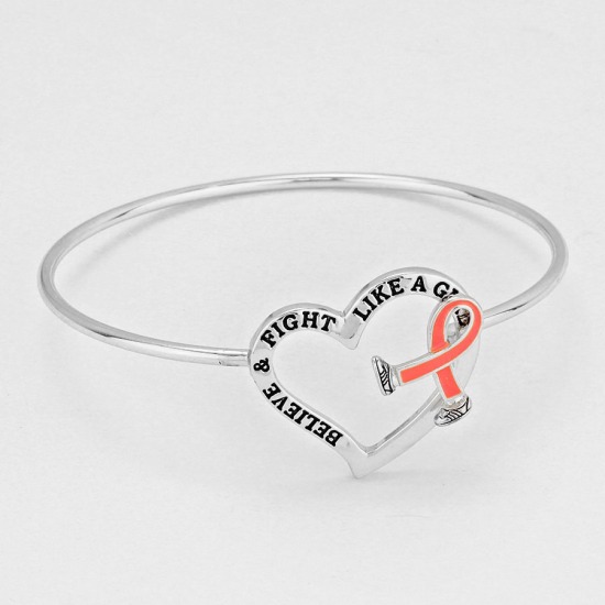 "Believe & Fight Like a Girl" Bracelet 