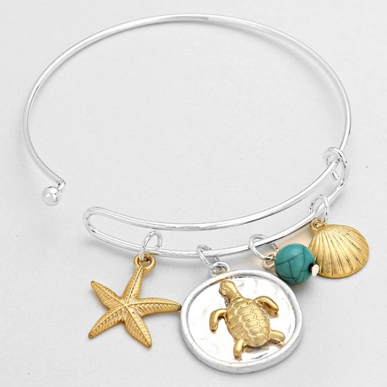  "Turtle" Bangle Bracelet 