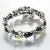 Flower Bangle Bracelet Green/Black | f_BG381-BK_1.jpg