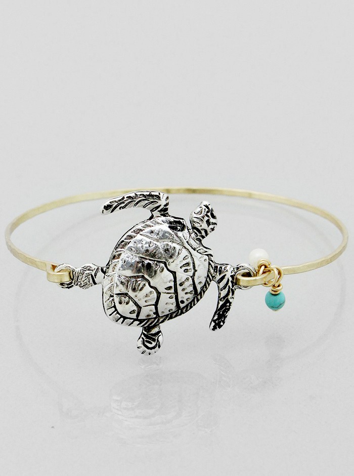 Turtle Bangle Sea Turtle Bangle Bracelet - Bracelets - Bracelet Room