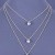 GOLD TONE METAL LAYERED NECKLACE W/ CLEAR CRYSTAL ACCENTS | f_SN3003-GC.jpg