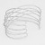  Textured Metal Crossed Cuff Bracelet  | CFB6024-RD-114H-238D-CUFF-272369-275-0.15-1.jpg