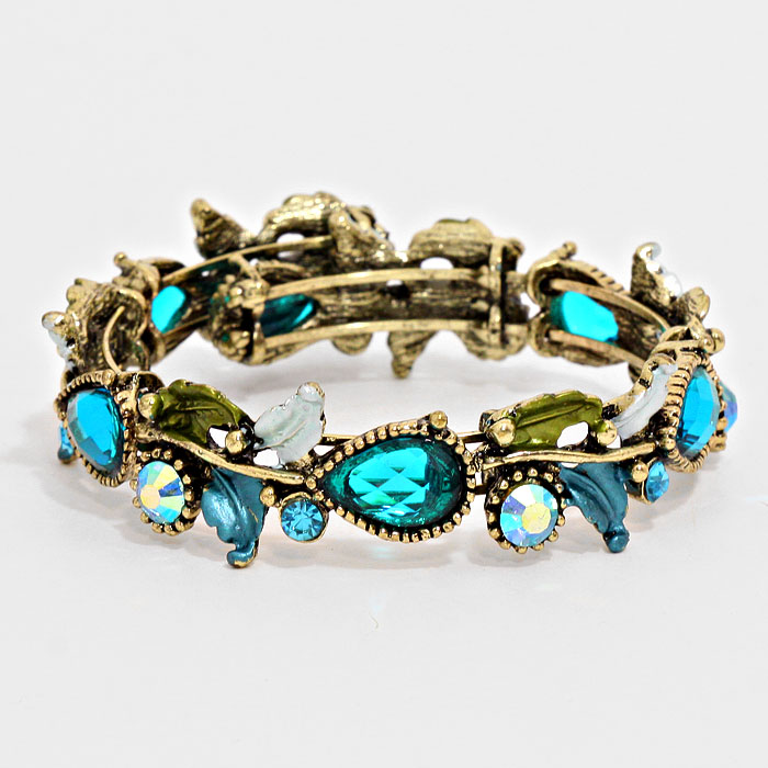 Floral hotsell cuff bracelet