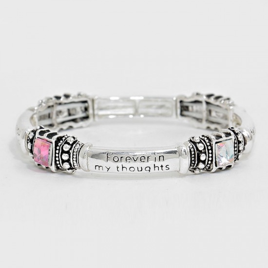 Sisters Blessing Stretch Bracelet | SB4912-SV-AB-PK-38H-Str-207309-350-0.1.jpg