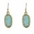 Druzy Turquoise Oval Shape Fish Hook Earrings | f_25410-MALG.jpg