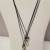 Brighton Brazilian Triple Silver Dangling Hearts Black Leather Cord Necklace  | heart3.jpg
