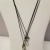Brighton Brazilian Triple Silver Dangling Hearts Black Leather Cord Necklace | heart3.jpg